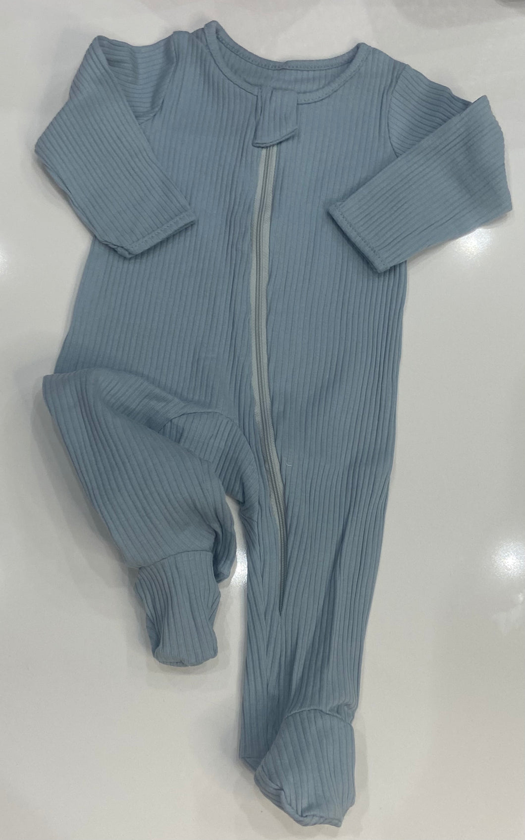 Solid blue jumpsuit