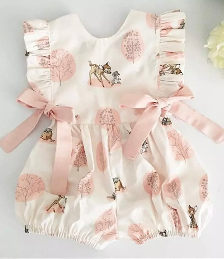 Summer baby girl romper