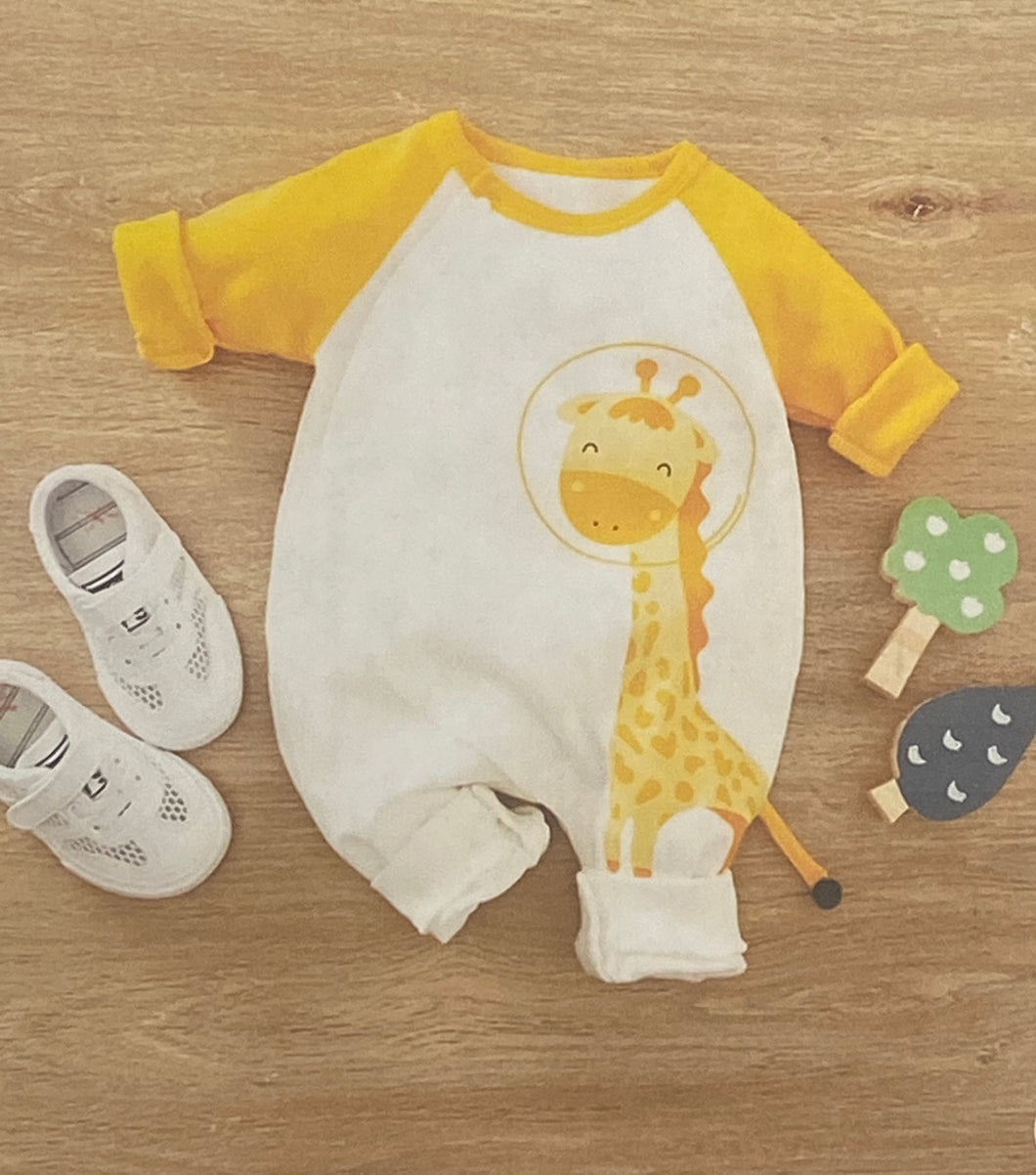 Yellow Giraffe jumpsuit