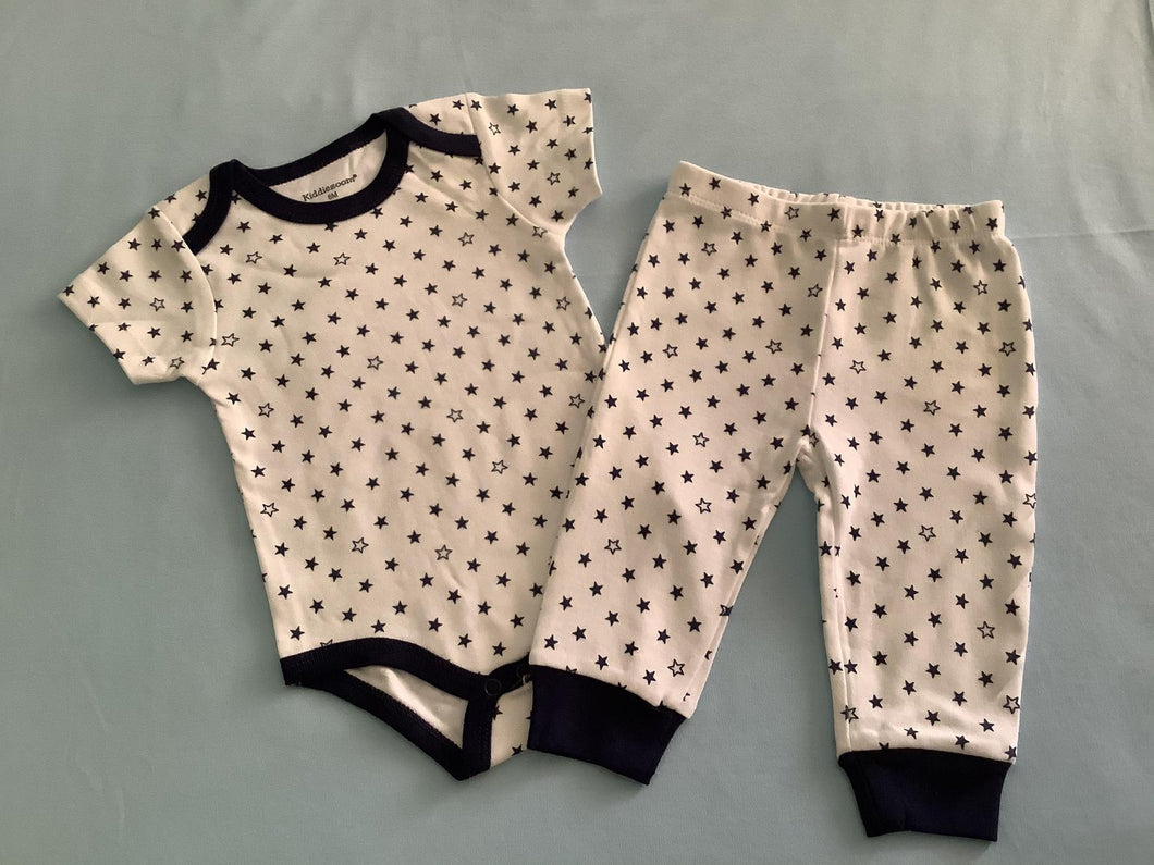 Navy Blue stars Onesie with pants